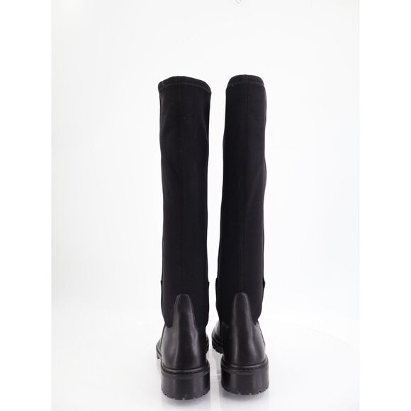 STUART WEITZMAN Women'S 5050 Black Leather Over The Knee Boots Size 6 B - Picture 6 of 13